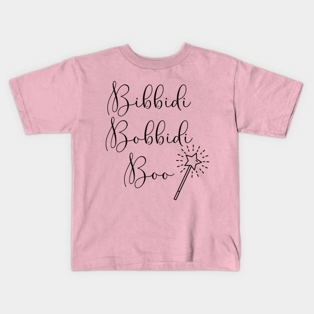 Bibbidi Bobbidi Boo Kids T-Shirt by chrissyloo